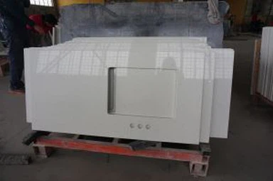 Valge kvartsi vannituba Vanity Top