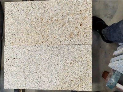 Kollase graniidipõõsa vasardatud sillutusplaadid odavad