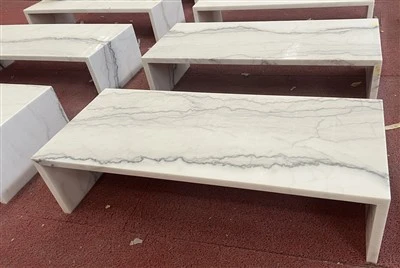 Hiina valgest marmorist diivanilaua kokkupanek